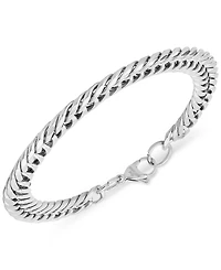Steeltime Men's Stainless Steel Cuban Link Chain Bracelet