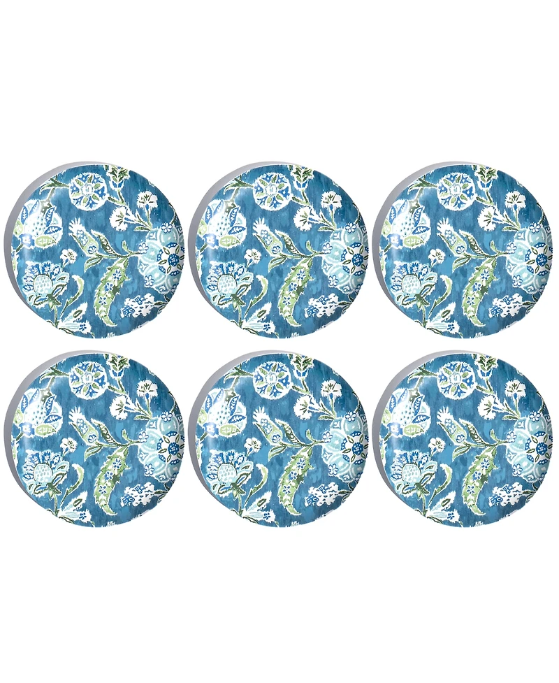 Abode Homewares Hana Ikat Salad Plates, Set of 6