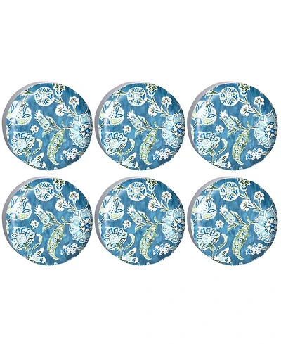 Abode Homewares Hana Ikat Salad Plates, Set of 6