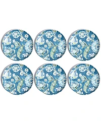 Abode Homewares Hana Ikat Salad Plates, Set of 6