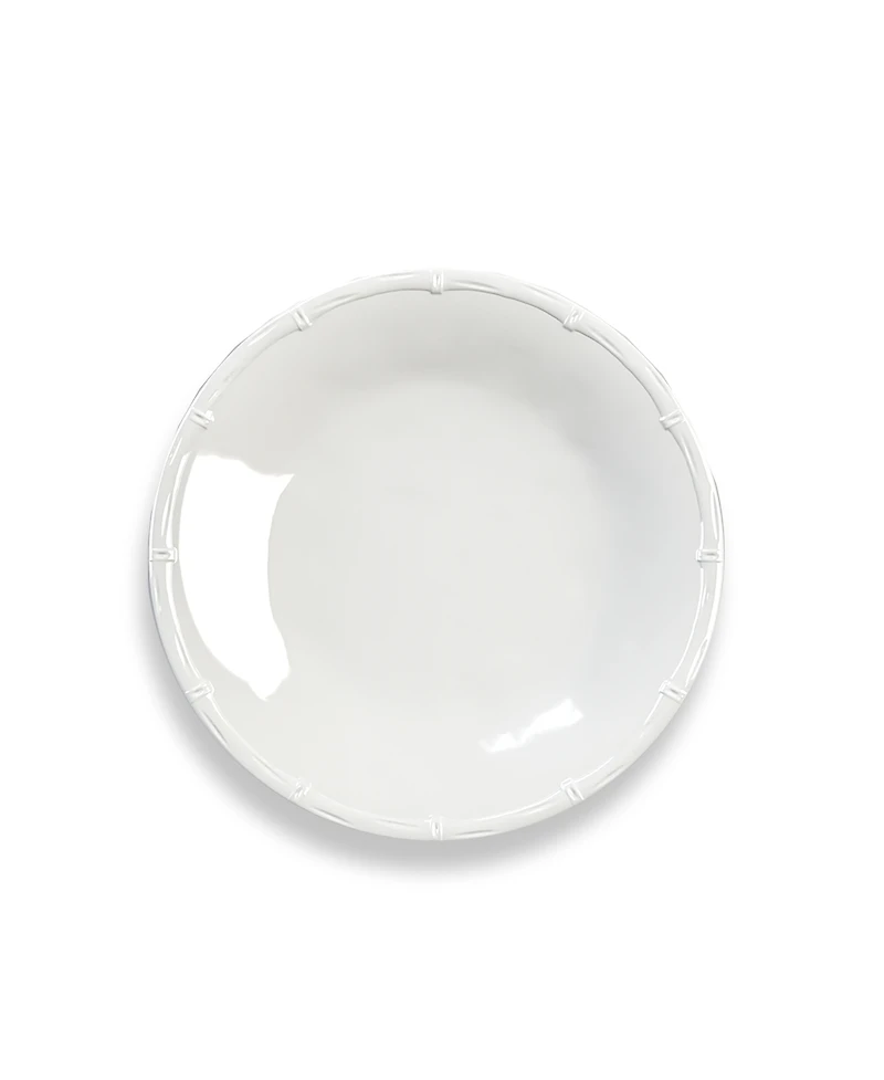 Abode Homewares Bamboo Raised Rim Salad Plates, Set of 6