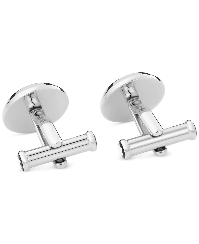 Montblanc Men's Meisterstuck Black & Stainless Steel Cuff Links