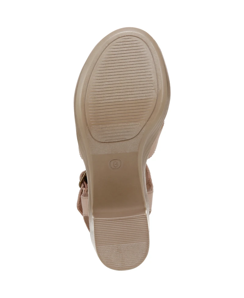 LifeStride Women's Everly Washable Block Heel Strappy Sandals