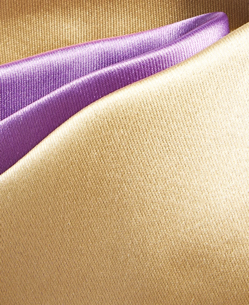 Tayion Collection Men's Purple & Gold Solid Tie