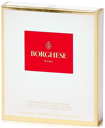 Borghese Restorative Eye Sheet Mask, 6-Pk.