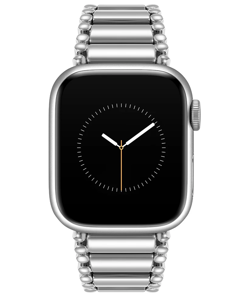 Anne Klein Women's Silver-Tone Tapered Link Band designed for Apple Watch 42mm (Series 1-3 only) & 44/45/46/49mm (Ultra & Ultra 2)