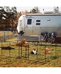 Yescom Heavy Duty Pet Playpen 6 Panel 28"x47" Dog Playpen Pet Pen Exercise Kennel Rv Camping Barrier Fence Cage for Small Medium Large Dogs