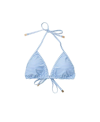 Ladies Powder Blue Sustainable Bikini Top