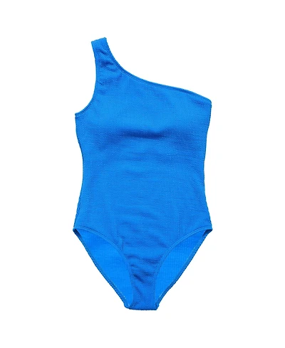 Women's Marine Blue One Shoulder Swimsuit