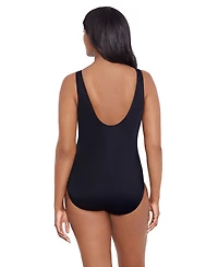 Longitude by Mimi Flamingo Women's Longitude Fan Tank One-Piece Swimsuit