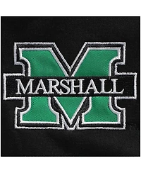 Men's Colosseum Black Marshall Thundering Herd Tortugas Logo Quarter-Zip Jacket