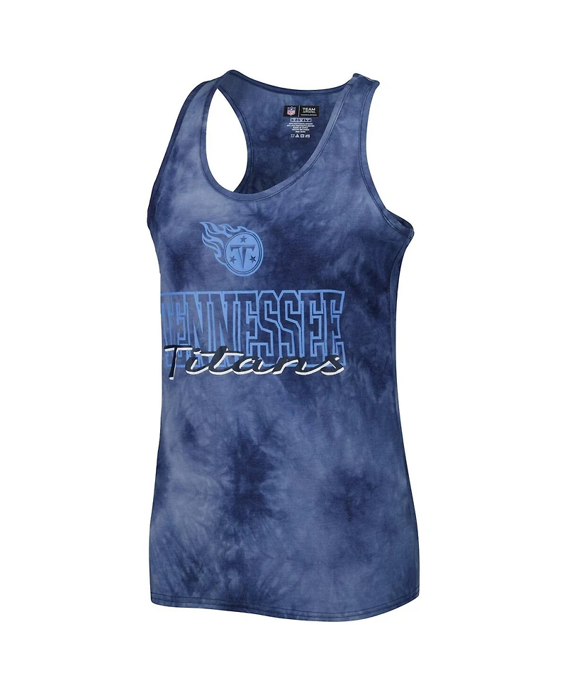 Women's Concepts Sport Navy Tennessee Titans Billboard Scoop Neck Racerback Tank and Shorts Sleep Set