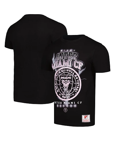 Men's Mitchell & Ness Black Distressed Inter Miami Cf Lightning Madness T-shirt
