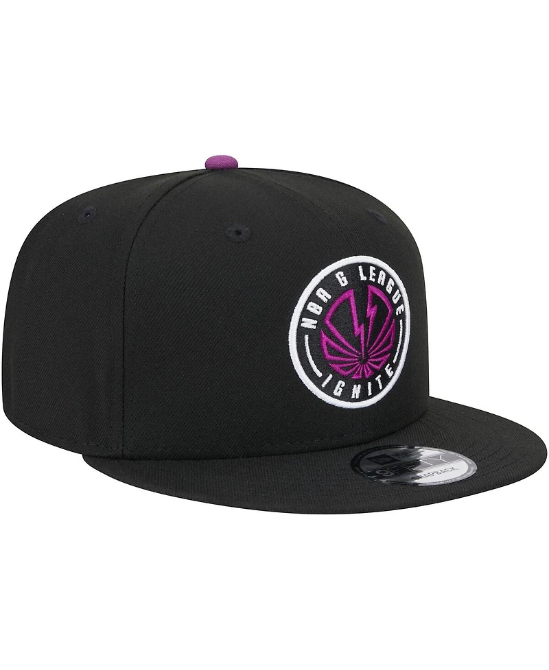 Men's New Era Black Nba G League Ignite On The Court 2023/24 Nba G League Draft 9FIFTY Snapback Hat