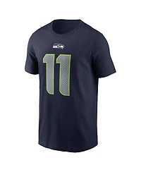 Men's Nike Jaxon Smith-Njigba Navy Seattle Seahawks 2023 Nfl Draft First Round Pick Player Name and Number T-shirt