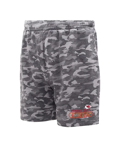 Men's Concepts Sport Charcoal Kansas City Chiefs Biscayne Camo Shorts