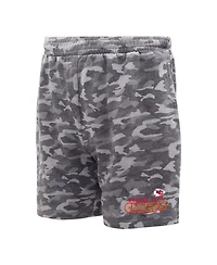 Men's Concepts Sport Charcoal Kansas City Chiefs Biscayne Camo Shorts