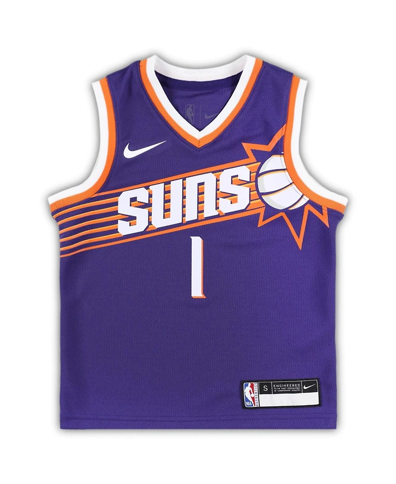 Little Boys and Girls Nike Devin Booker Purple Phoenix Suns Swingman Player Jersey - Icon Edition