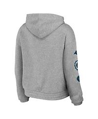 Women's Wear by Erin Andrews Heather Gray Carolina Panthers Full-Zip Hoodie