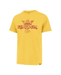 Men's '47 Brand Gold Distressed Kansas City Chiefs Kingdom Regional Franklin T-shirt