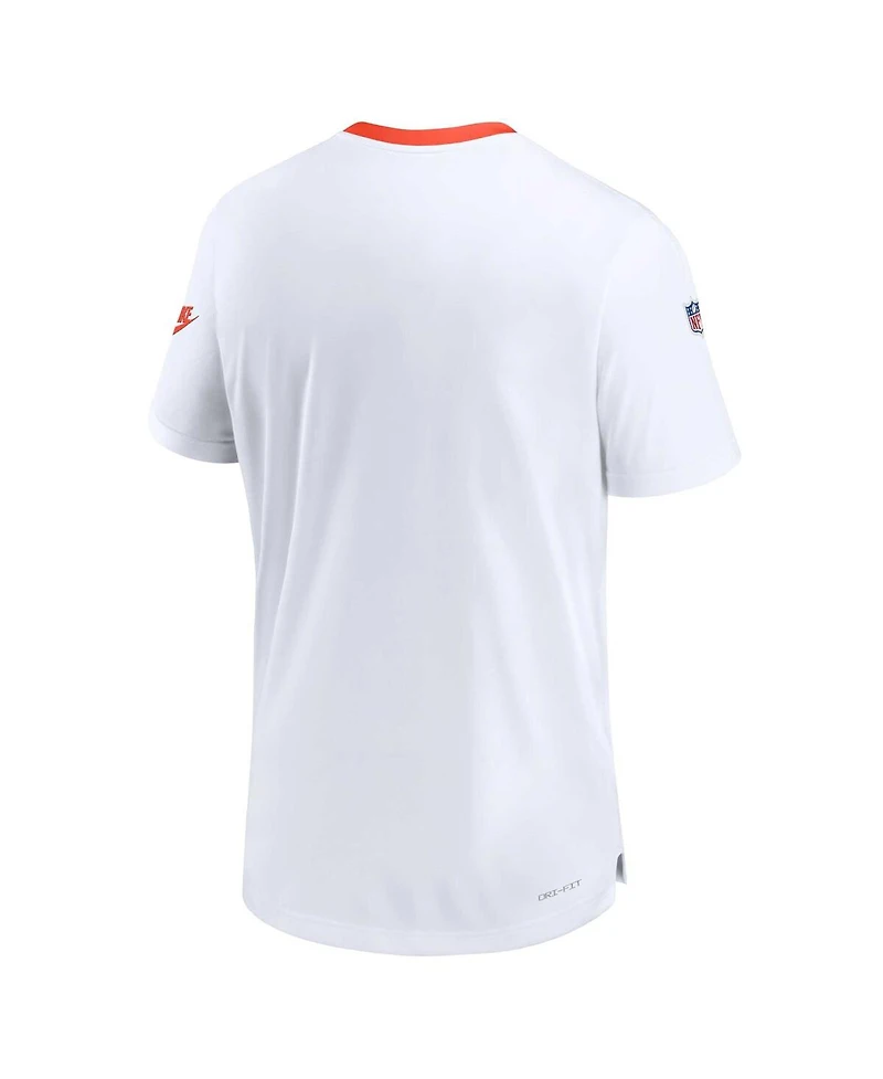 Men's Nike White Cleveland Browns Sideline Coaches Alternate Performance T-shirt