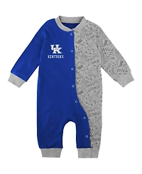 Baby Boys and Girls Royal Kentucky Wildcats Playbook Two-Tone Sleeper