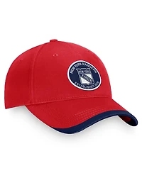 Men's Fanatics Red New York Rangers Fundamental Adjustable Hat