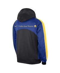 Men's Nike Black, Royal Golden State Warriors Authentic Starting Five Force Performance Pullover Hoodie