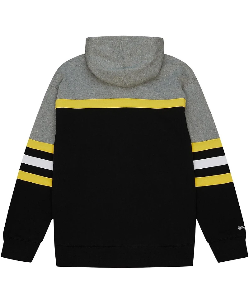 Men's Mitchell & Ness Black Iowa Hawkeyes Head Coach Pullover Hoodie