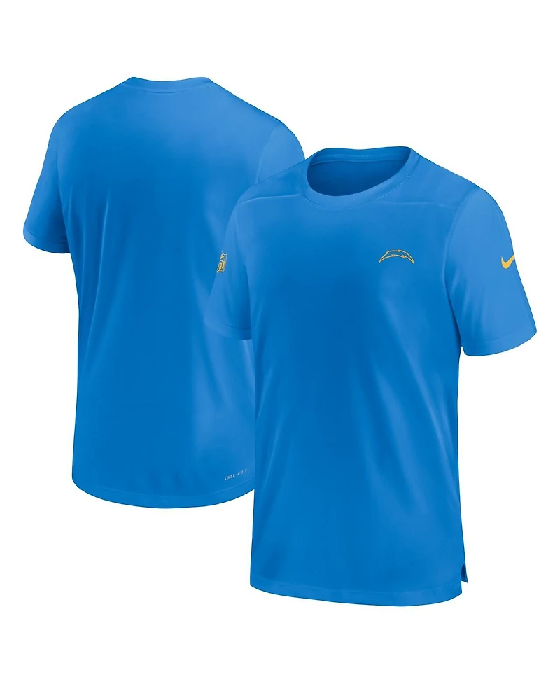 Men's Nike Powder Blue Los Angeles Chargers Sideline Coach Performance T-shirt