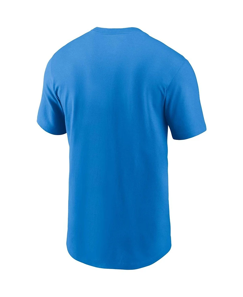 Men's Nike Powder Blue Los Angeles Chargers Lockup Essential T-shirt