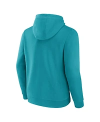 Men's Fanatics Aqua Miami Dolphins Between the Pylons Pullover Hoodie