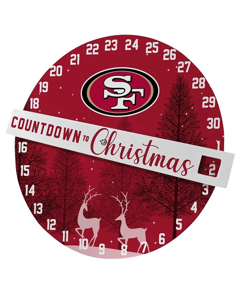 Pegasus San Francisco 49ers Countdown to Christmas Wall Sign