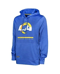 Men's Royal Los Angeles Rams Speed Drill Streak Pullover Hoodie
