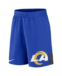 Men's Nike Royal Los Angeles Rams Stretch Performance Shorts