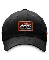 Men's Fanatics Black Philadelphia Flyers Authentic Pro Prime Adjustable Hat