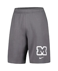 Men's Nike Gray Michigan Wolverines Fleece Shorts