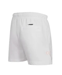 Women's Pro Standard White Chicago Cubs Washed Neon Shorts