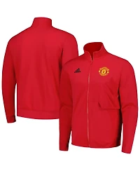 Men's adidas Red Manchester United 2023/24 Anthem Full-Zip Jacket