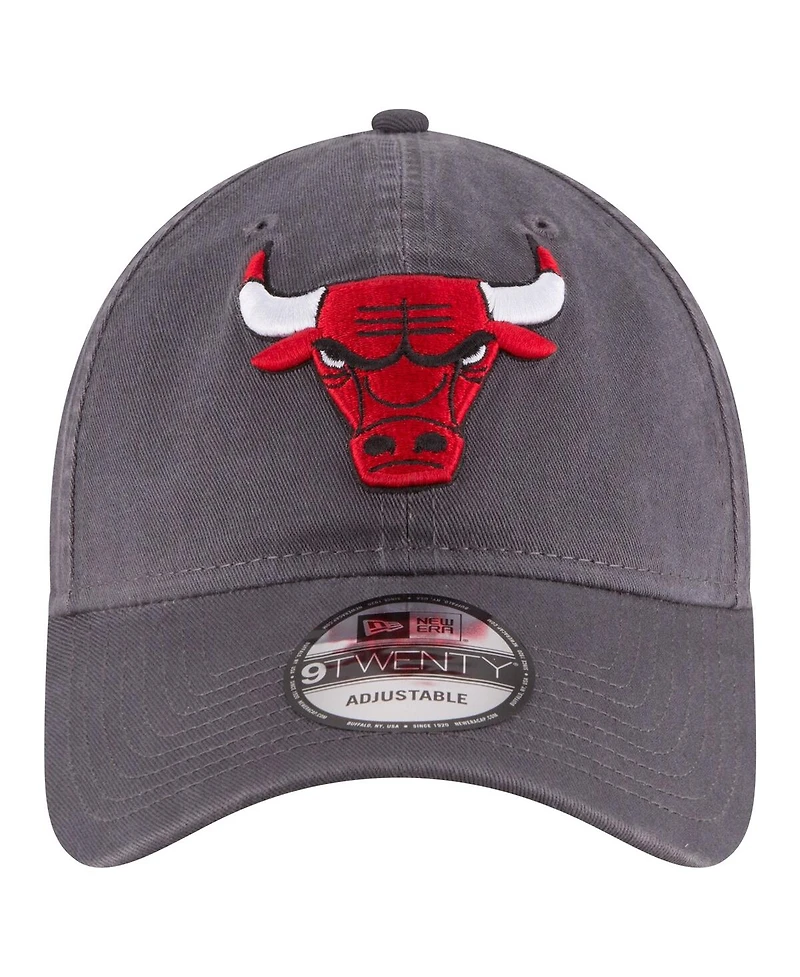 Men's New Era Charcoal Chicago Bulls Team 2.0 9TWENTY Adjustable Hat