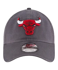 Men's New Era Charcoal Chicago Bulls Team 2.0 9TWENTY Adjustable Hat
