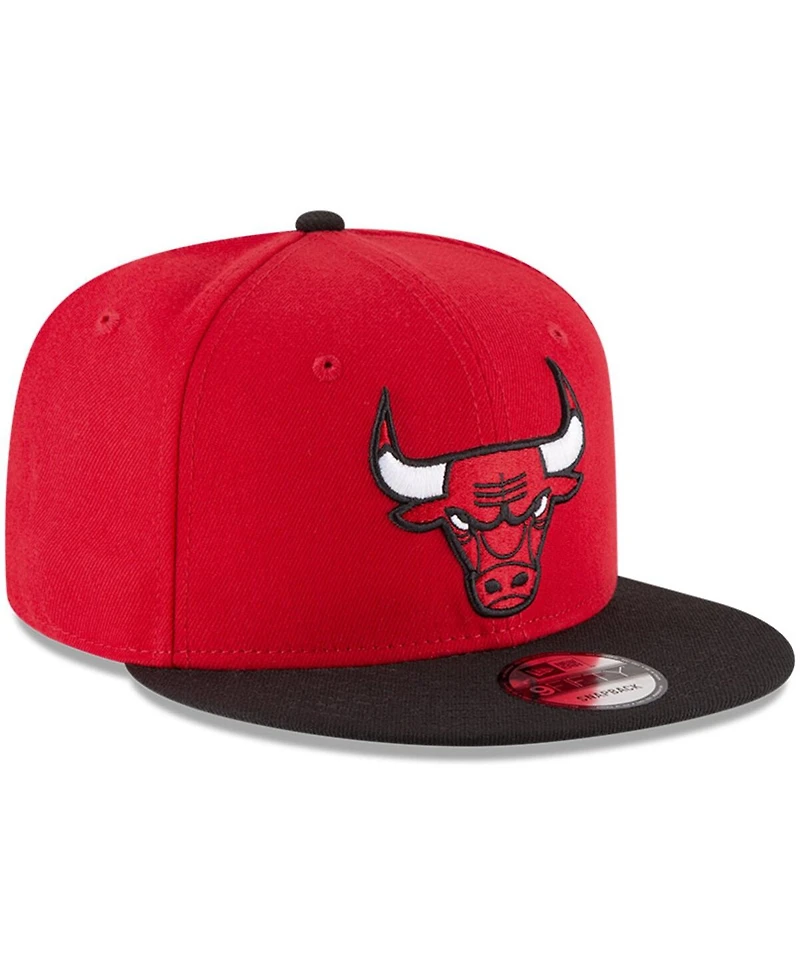 Men's New Era Red, Black Chicago Bulls 2-Tone 9FIFTY Adjustable Snapback Hat