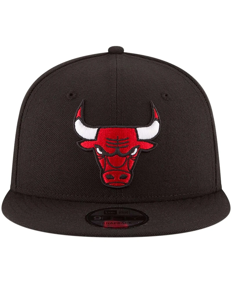 Men's New Era Chicago Bulls Official Team Color 9FIFTY Snapback Hat