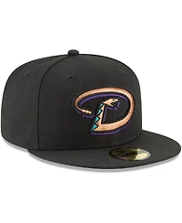 Men's New Era Black Arizona Diamondbacks Cooperstown Collection Wool 59FIFTY Fitted Hat
