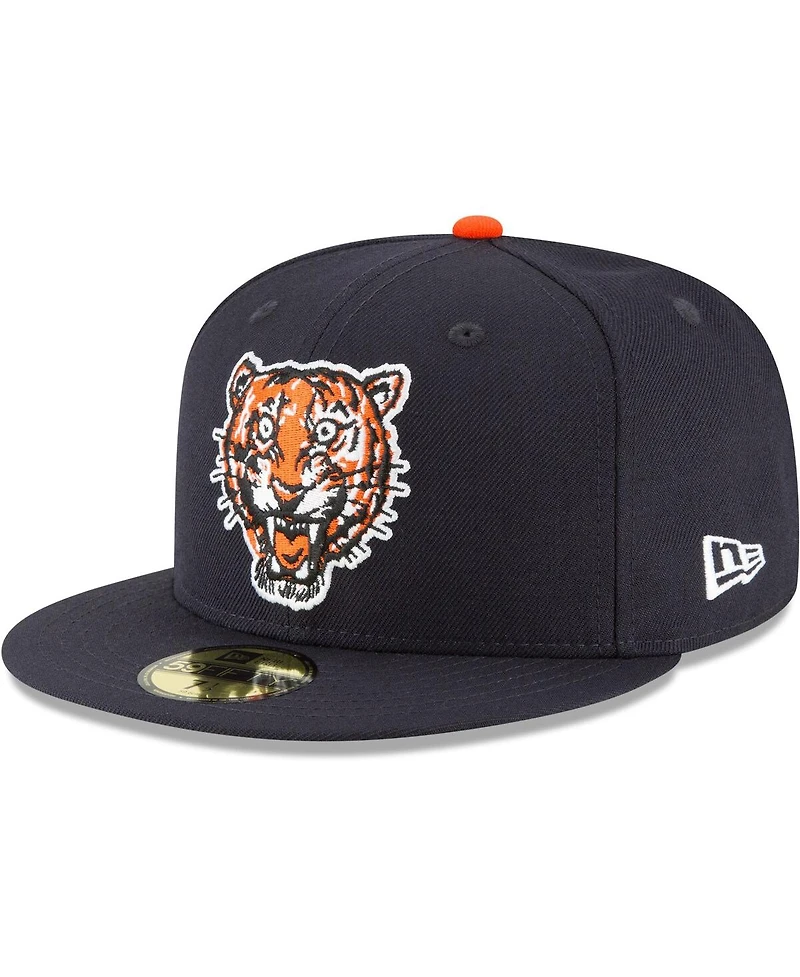 Men's New Era Navy Detroit Tigers Cooperstown Collection Wool 59FIFTY Fitted Hat