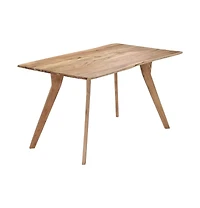 Dining Table 55.1"x31.5"x29.9" Solid Acacia Wood