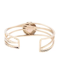 Barse Terra Genuine Peach Moonstone Kite Cuff Bracelet