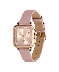 Olivia Burton Women's Grosvenor Mellow Rose Leather Watch 28mm