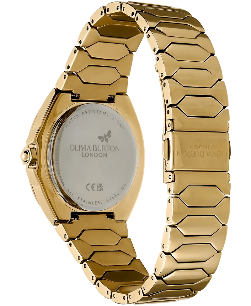 Olivia Burton Women's Luster Gold-Tone Stainless Steel Watch 36mm