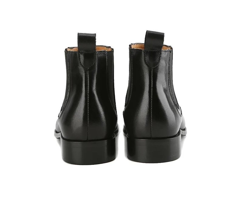 Gino Vitale Men's Handcrafted Genuine Leather Pull-On Chelsea Gore Dress Boot